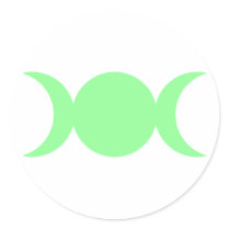 Lime Green Triple Goddess stickers