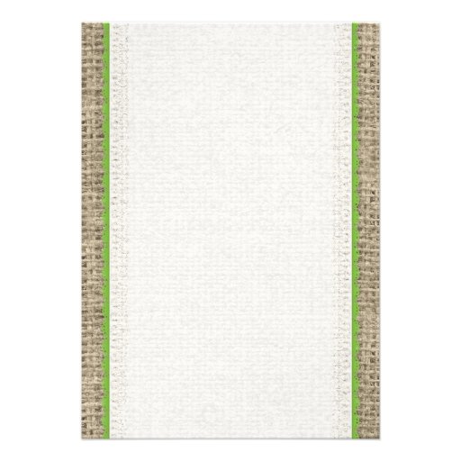 Lime Green Vintage Lace Bridal Shower Invitations