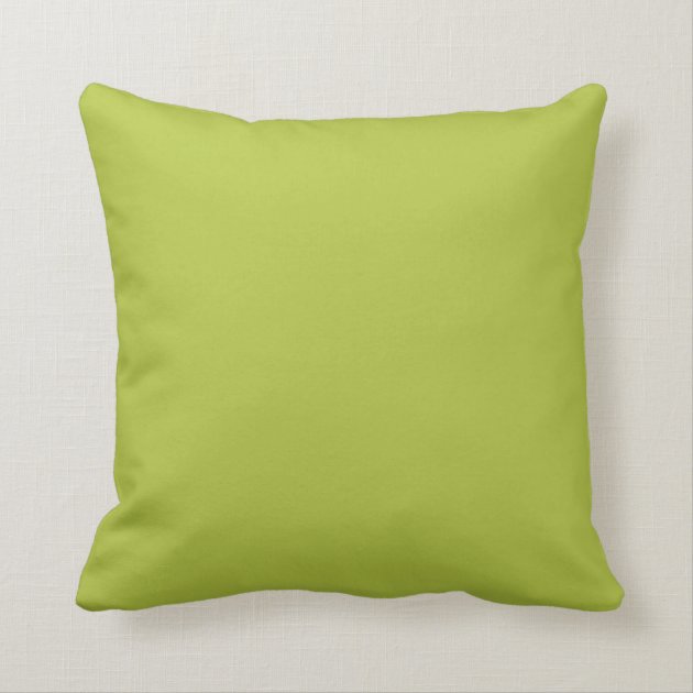 Lime Green White Custom Monogram Pillows