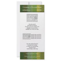 Lime Green Yellow delight - customizable Customized Rack Card