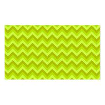 Lime Green Zig Zag Pattern. Business Card Template