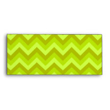 Lime Green Zig Zag Pattern. Envelopes