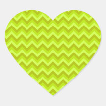 Lime Green Zig Zag Pattern. Stickers