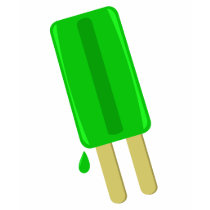 LIME ICE POP t-shirt by teebag LIME ICE POP t-shirt