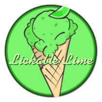 Lime Icecream Sticker