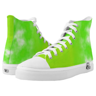 neon green canvas shoes