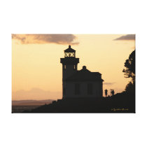 Lime Kiln Lighthouse Sunset canvas prints