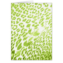 Lime Leopard Print cards