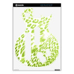 Lime Leopard Print Guitar Hero Decal