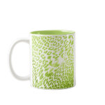 Lime Leopard Print Mugs
