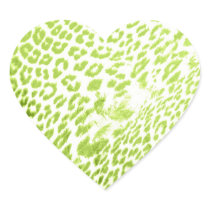 Lime Leopard Print stickers