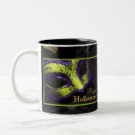 LIme Masquerade Mask Renaissance Halloween Mug