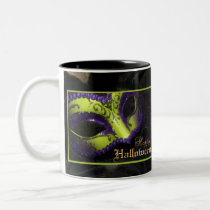 LIme Masquerade Mask Renaissance Halloween Mug