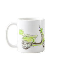 LIME MOTOR SCOOTER mugs