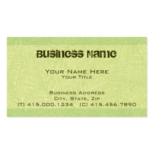 lime palm ~ bc business card template