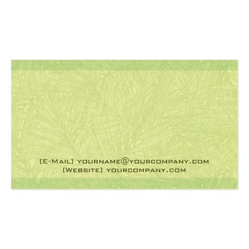 lime palm ~ bc business card template (back side)