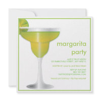 Lime Paradise Margarita Party Invitation