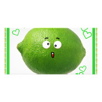 lime photo greeting card