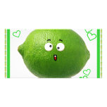 lime photo greeting card