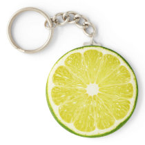 Lime Slice Key Chain