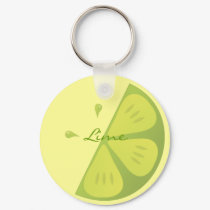 Lime Slice keychains