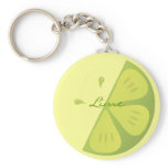 Lime Slice Key Chains