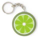 Lime Slice Keychain
