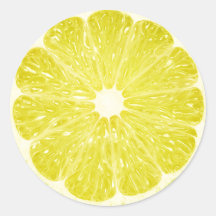 Lime Slice Round Sticker