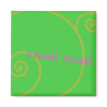 Lime Snail Mail magnets