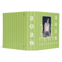 Lime Striped Senior Year Planner Your Senior Photo binders by samack Lime Striped Senior Year Planner Your Senior Photo binders