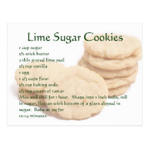 Lime Sugar Cookies Postcards