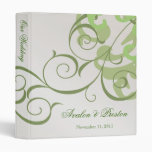 Lime Swirl Champagne Wedding Binder