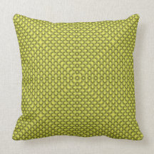 Lime Vintage Fifties Floral Pattern Art Design Pillows