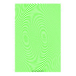 Lime & White Op Art Optical Illusion Wall Poster