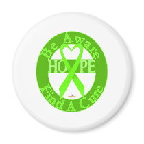 LimeGreenHeartRibbonBeAwareFindCureDark magnets by awareness LimeGreenHeartRibbonBeAwareFindCureDark magnets