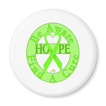 LimeGreenHeartRibbonBeAwareFindCureLight magnets by awareness LimeGreenHeartRibbonBeAwareFindCureLight magnets