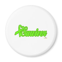 LimeGreenHeartRibbonSurvivor magnets by awareness LimeGreenHeartRibbonSurvivor magnets
