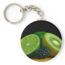 Limes Kiwis Berry Berries Keychains