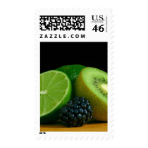 Limes Kiwis Berry Berries Stamp