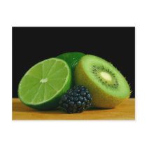 Limes Kiwis Berry Berries postcards