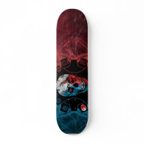 LIMITED EDITION:  Blue & Red Skull skateboards