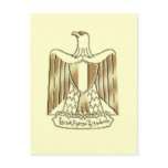 Limited Edition Egypt Golden Eagle crest Post Cards