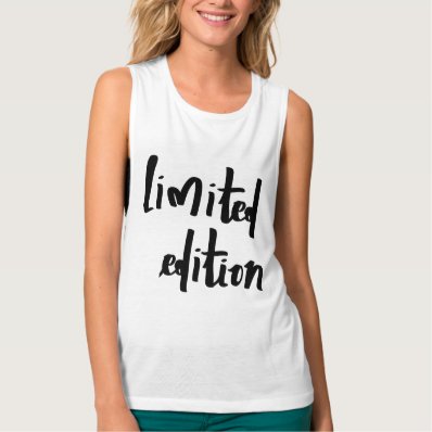 limited edition flowy muscle tank top