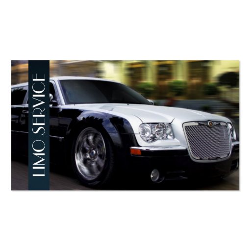 Limo, Limousines Service, Taxi Driver Business Business Card (front side)