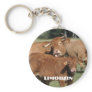 Limousin calf keyring keychain