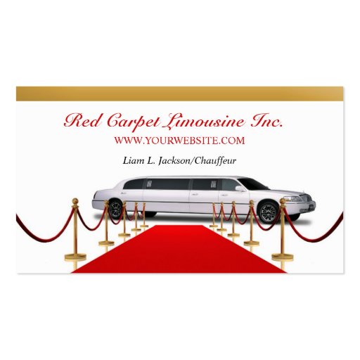 Limousine Business Card (front side)