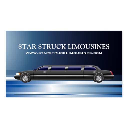 Limousine Business Cards (front side)