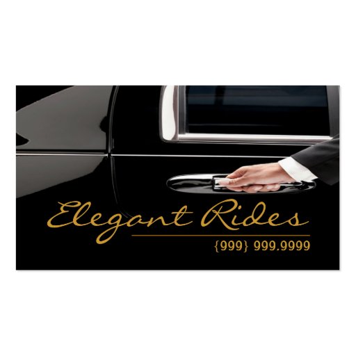 Limousines Limo Car Services Driver Business Card (front side)