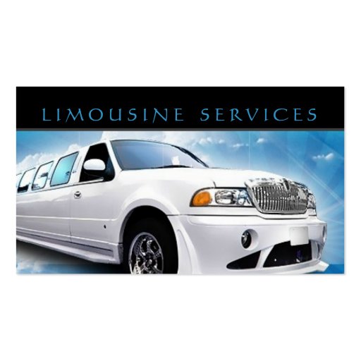 Limousines, Limo Services, Driver Business Card