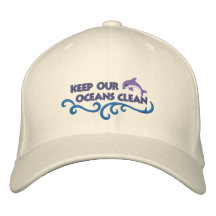 Limpie los océanos gorra bordada